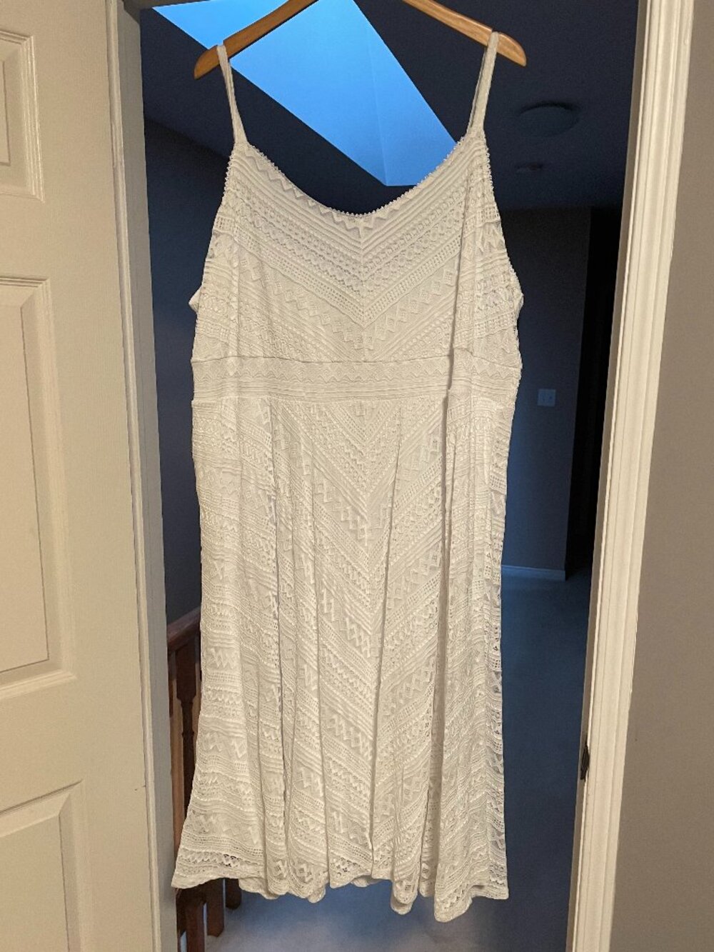 Torrid White Crochet Lace Boho Midi Dress 4X